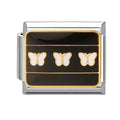 Tres mariposas doradas