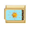 Estrella con piedra ámbar y la palabra dreams