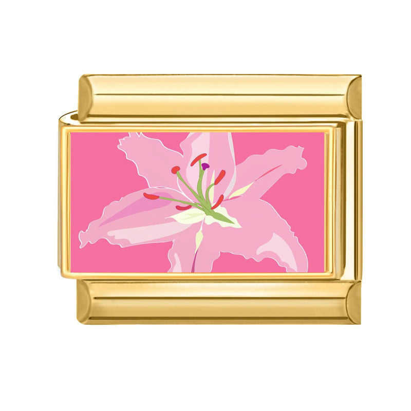 Flor rosa detallada