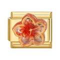 Flor roja de cristal