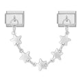 Cadena de estrellas plateadas