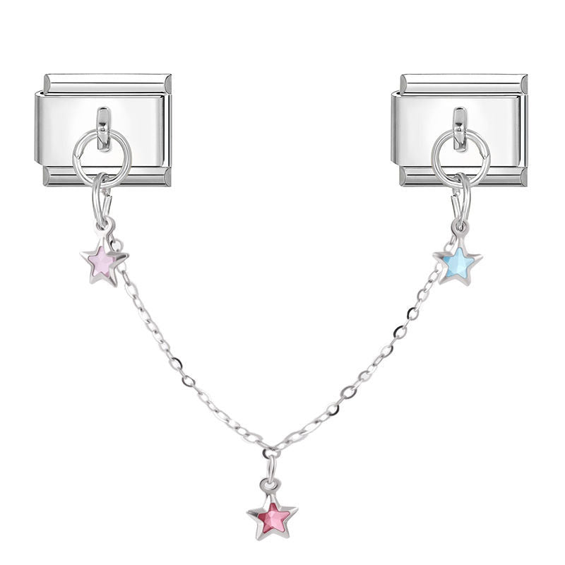 Cadena de estrellas de colores