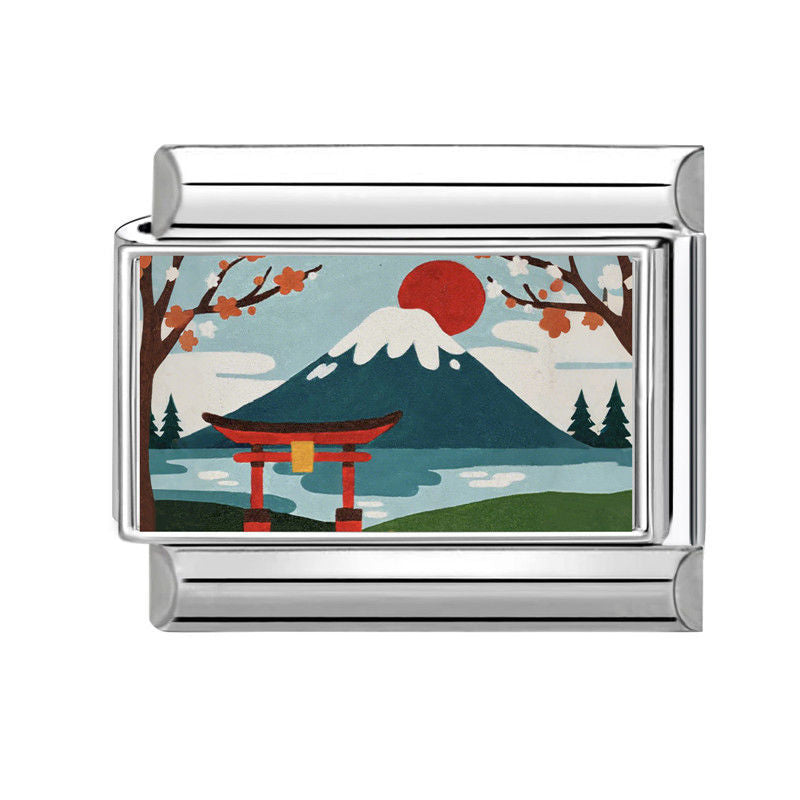 Monte Fuji con torii