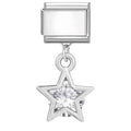 Estrella con circonita colgante