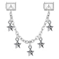 Cadena con estrellas colgantes