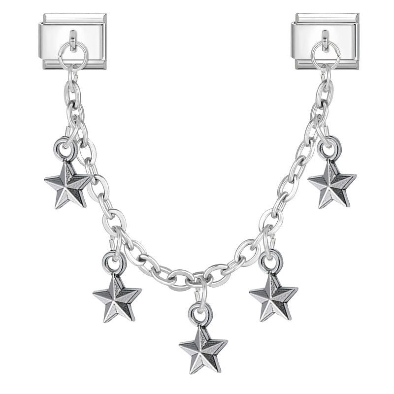 Cadena con estrellas colgantes