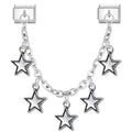 Cadena con estrellas grandes colgantes