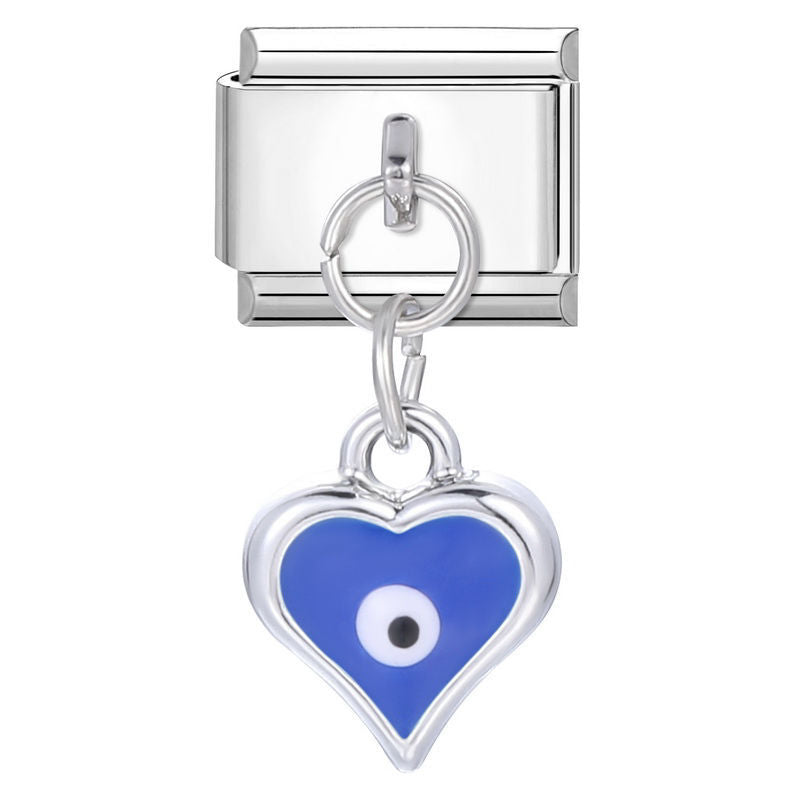 Corazón ojo turco azul