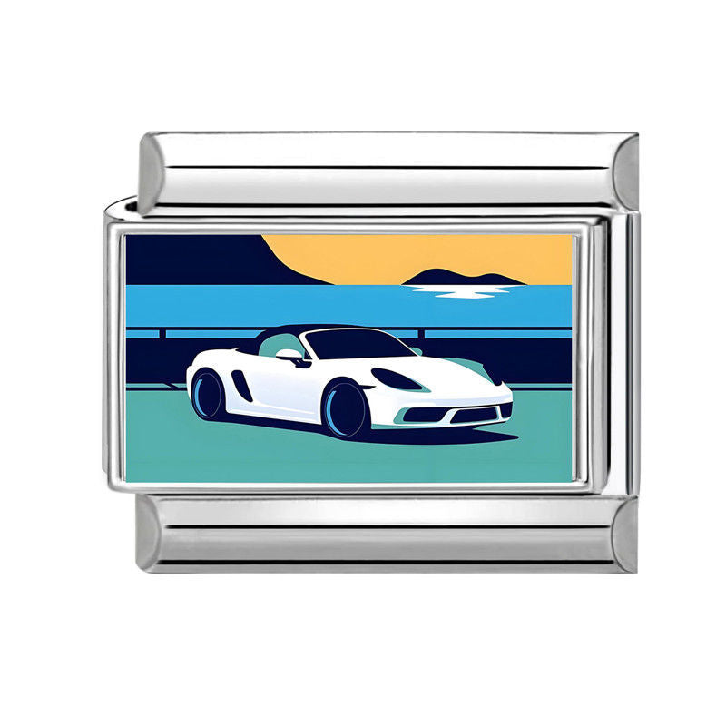 Coche deportivo blanco