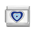 Corazón doble azul