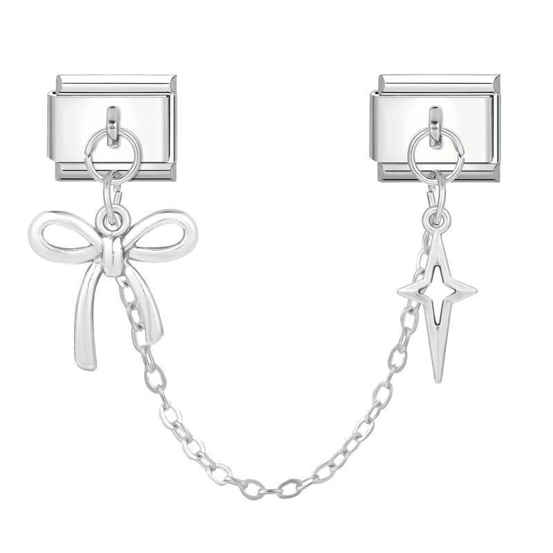 Lazo y estrella calada con cadena