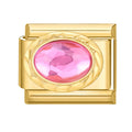 Piedra rosa ovalada